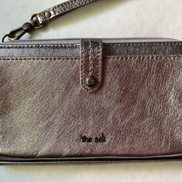 The Sak Metallic Leather Wristlet - Picture 2 of 4